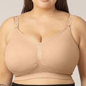 Kindred Bravely Beige Sublime Hands-Free Nursing Pumping Bra size L